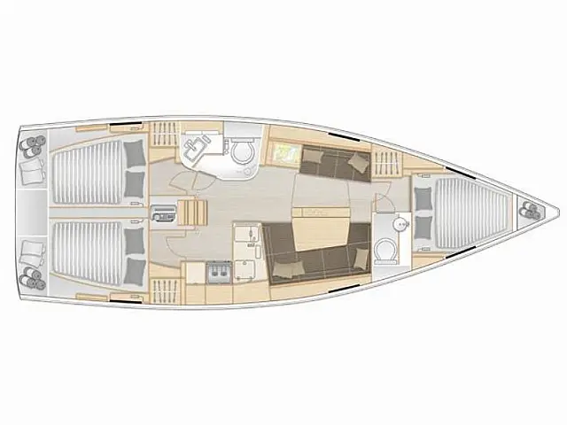 Hanse 388 - [Layout image]