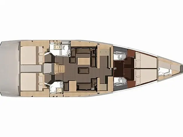 Dufour 56 Exclusive 250 L - [Layout image]
