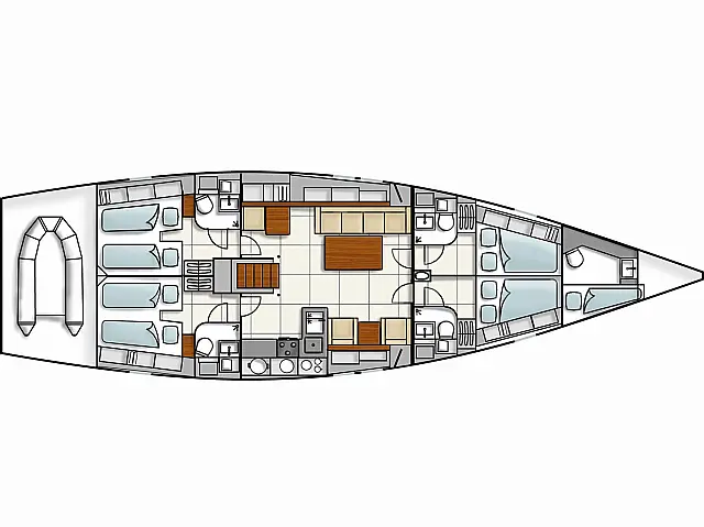 Hanse 540e - [Layout image]