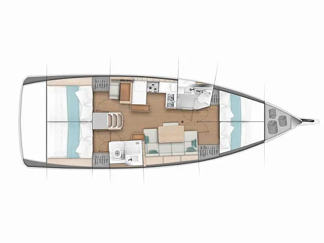 Sun Odyssey 440 - [Layout image]