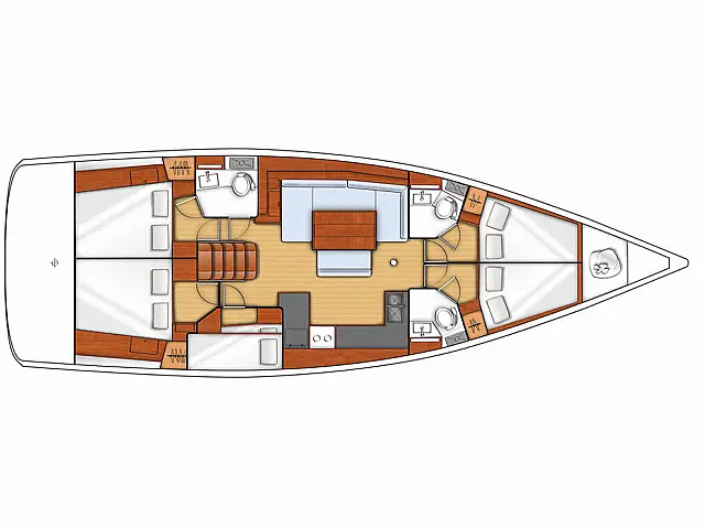 Oceanis 48 - [Layout image]