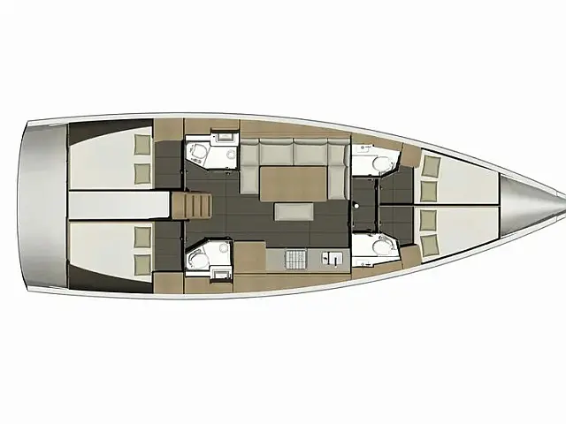 Dufour 460 Grand Large - [Layout image]