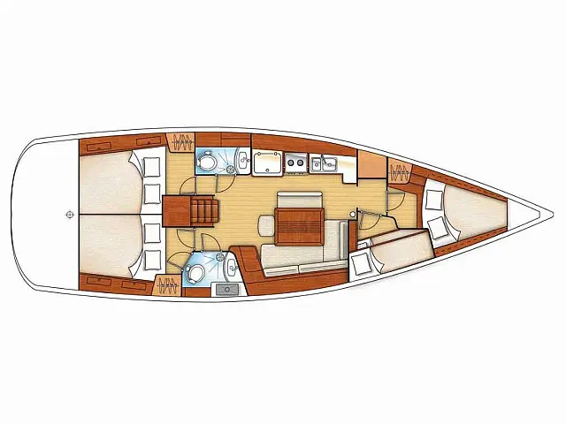 Oceanis 43 - [Layout image]