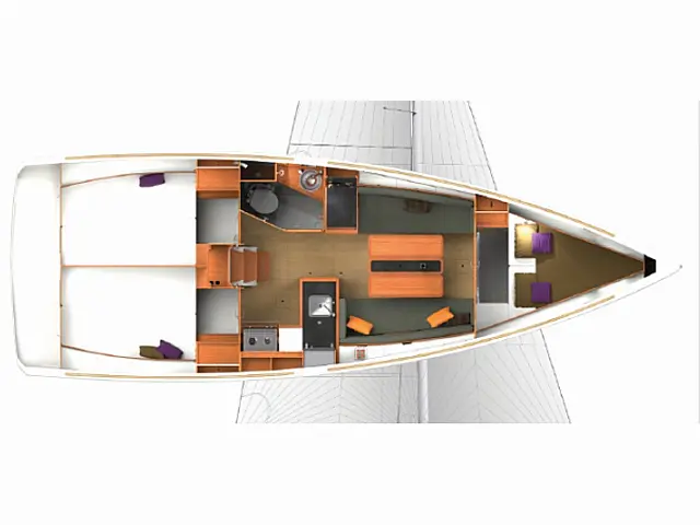 Sun Odyssey 349 - [Layout image]