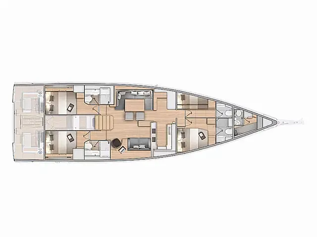 Oceanis 60 - [Layout image]