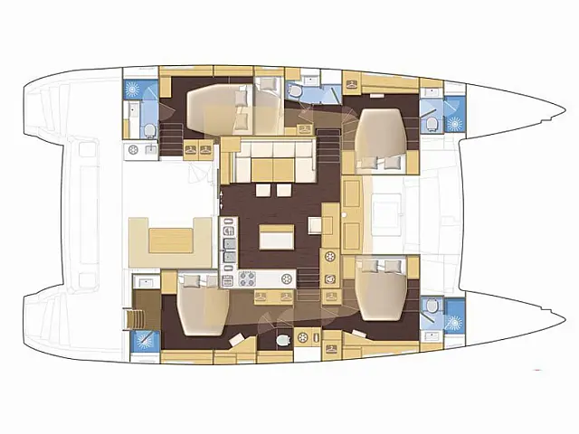 Lagoon 560 - [Layout image]