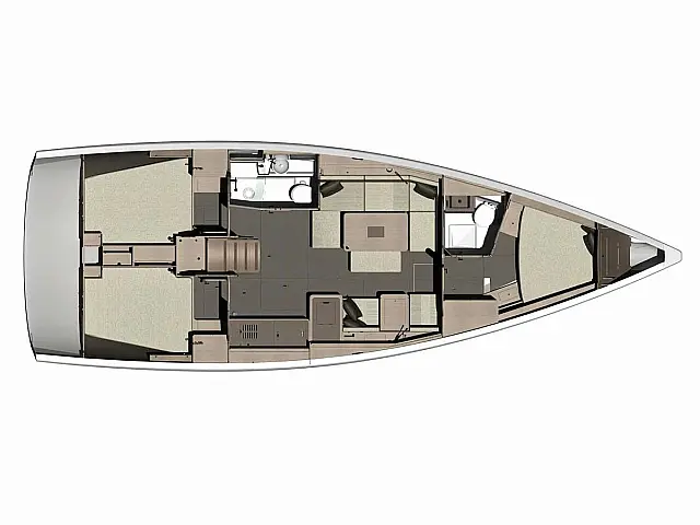 Dufour 412 Grand Large - [Layout image]