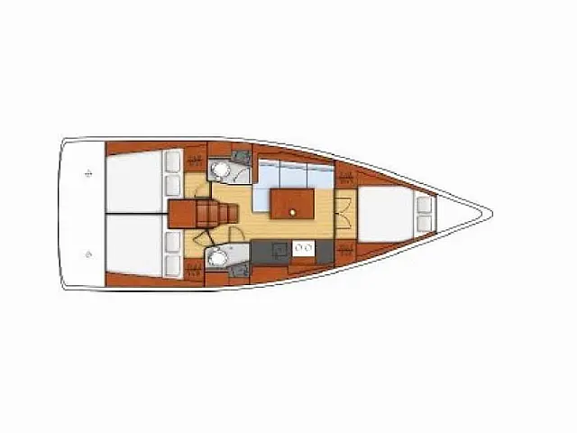 Oceanis 38.1 - [Layout image]