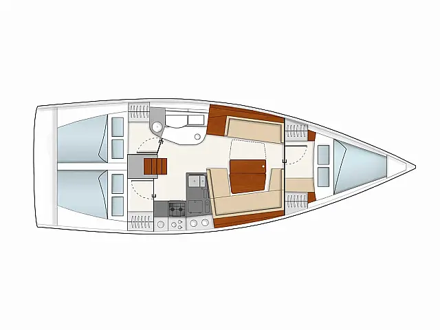 Hanse 385 - [Layout image]