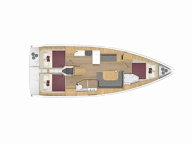 Bavaria C38 - [Layout image]