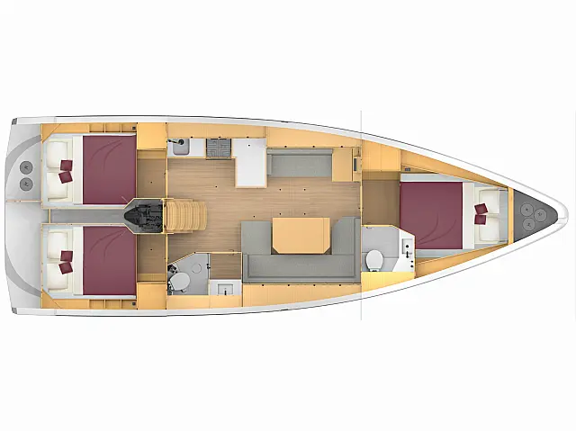 Bavaria C42 - [Layout image]