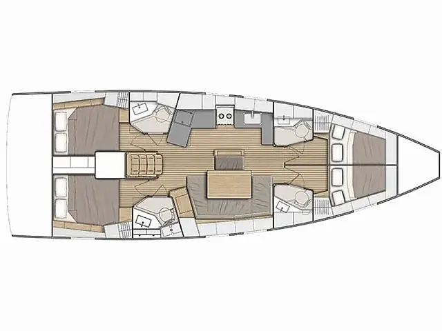 Oceanis 46.1 - [Layout image]