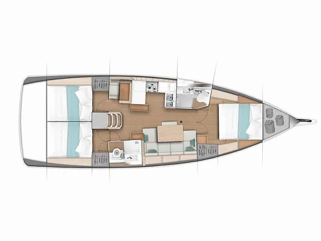Sun Odyssey 440 - [Layout image]