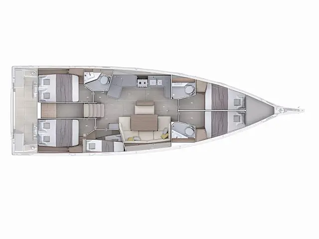 Oceanis 47 - [Layout image]