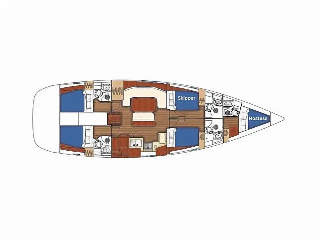Oceanis Clipper 523 - [Layout image]