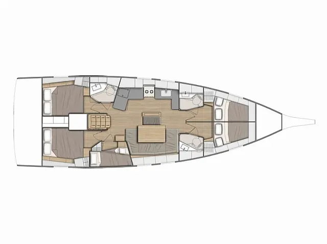 Oceanis 46.1 - [Layout image]