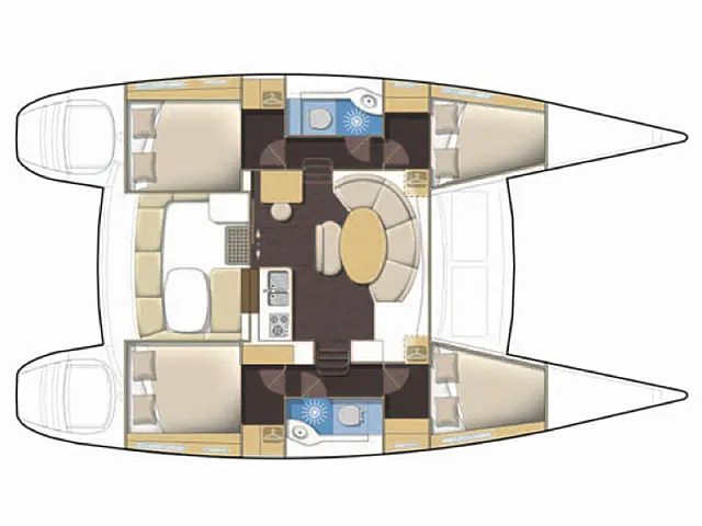Lagoon 380 - [Layout image]