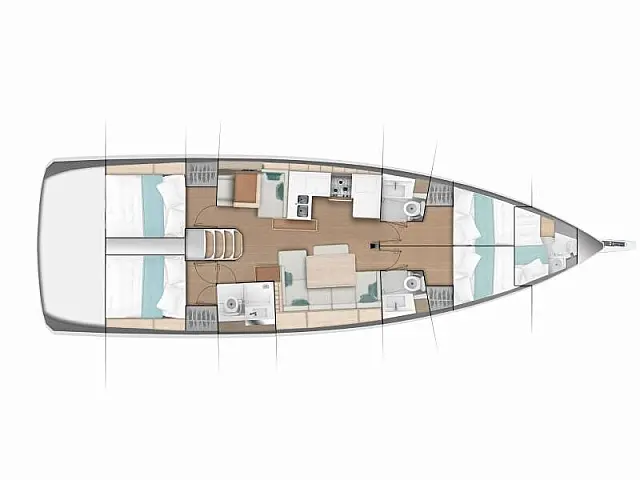 Sun Odyssey 490 - [Layout image]