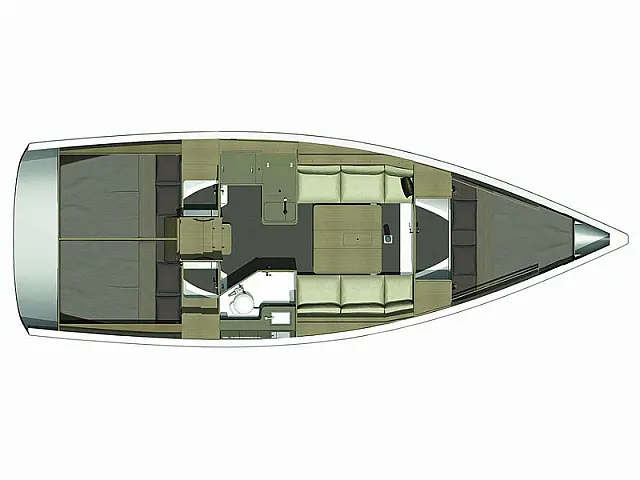 Dufour 350 GL - [Layout image]