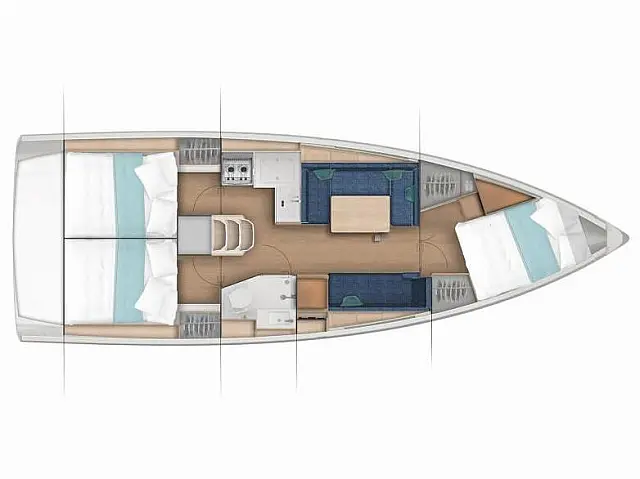 Sun Odyssey 380 - [Layout image]