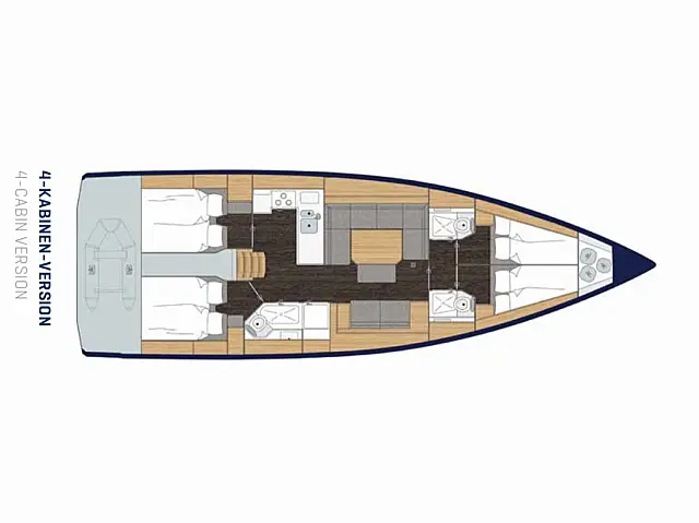Bavaria C45 - [Layout image]