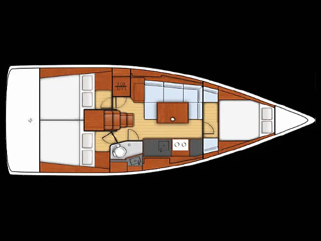 Beneteau Oceanis 38 - [Layout image]