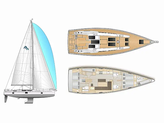 Hanse 508 - [Layout image]