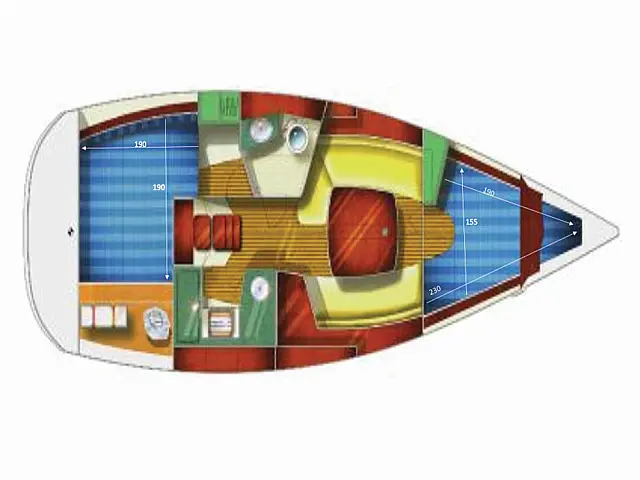 Sun Odyssey 32 (2 cab.) - [Layout image]