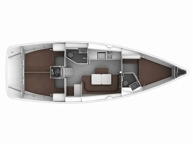 Bavaria Cruiser 41 (3 cab.) - [Layout image]