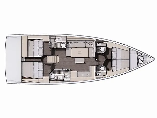 Dufour 470 - [Layout image]