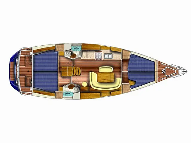 Sun Odyssey 45 (4 cab.) - [Layout image]