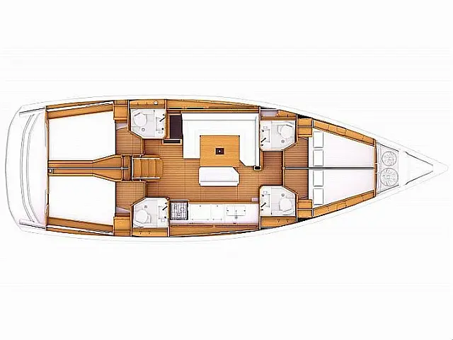 Sun Odyssey 479 (4 cab.) - [Layout image]