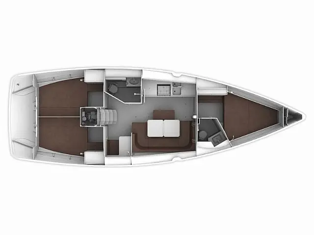 Bavaria Cruiser 41 (3 cab.) - [Layout image]