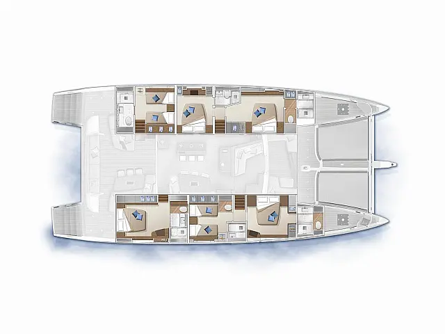 Lagoon Seventy 7 - [Layout image]