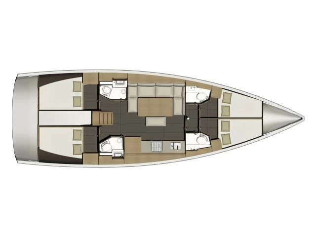 Dufour 460 Grand Large - [Layout image]