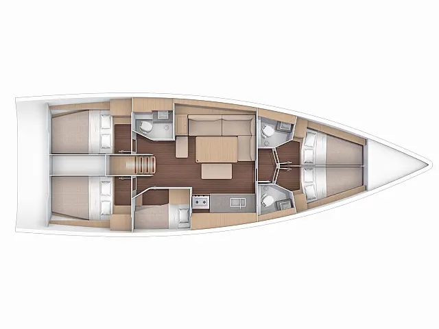 Dufour 460 Grand Large - [Layout image]