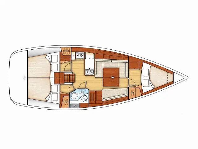 Oceanis 37 - [Layout image]
