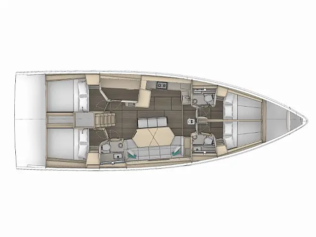 Dufour 48 - [Layout image]