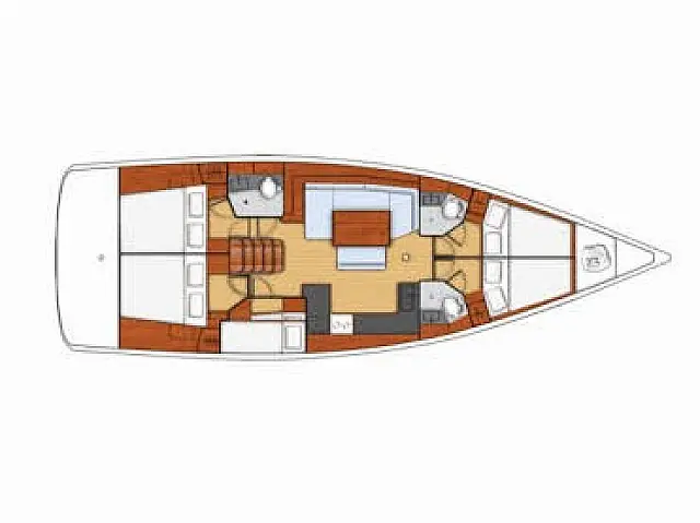 Oceanis 48 - [Layout image]