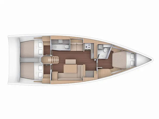 Dufour 430 Grand Large - [Layout image]