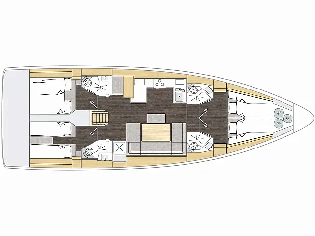 Bavaria C46 - [Layout image]