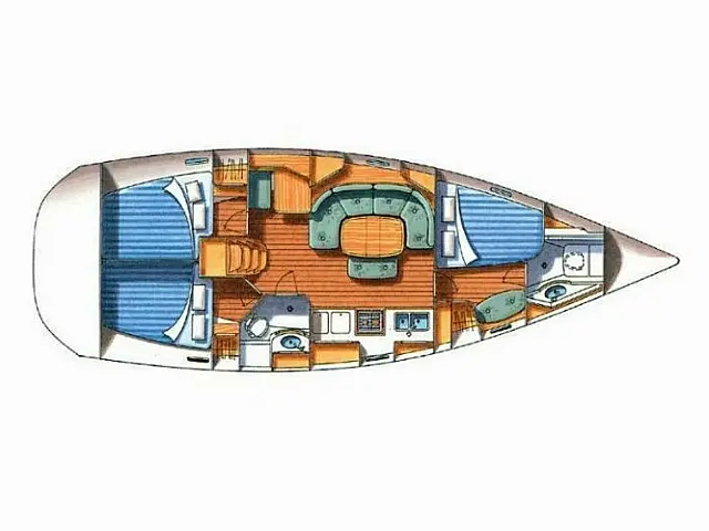 Oceanis 393  - [Layout image]