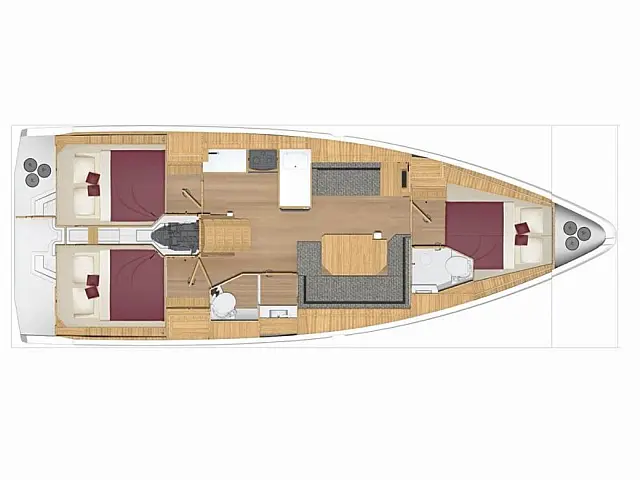 Bavaria C38 - [Layout image]