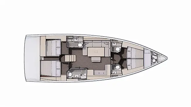 Dufour 470 - [Layout image]