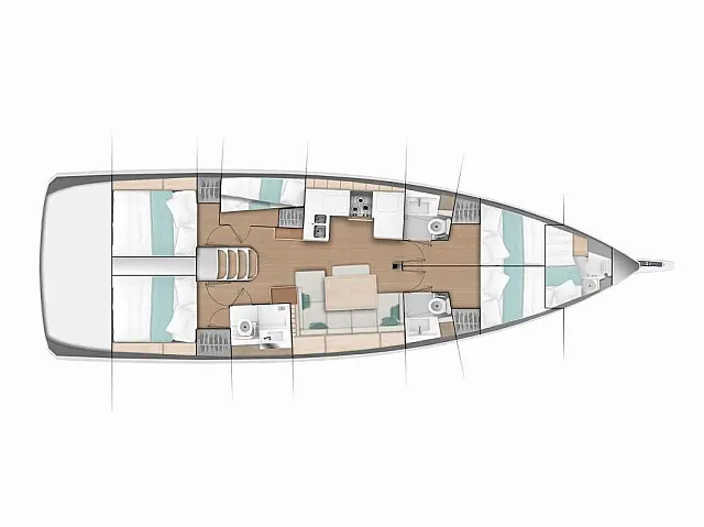 Sun Odyssey 490 - [Layout image]
