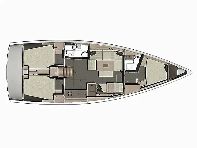 Dufour 410 Grand Large - [Layout image]