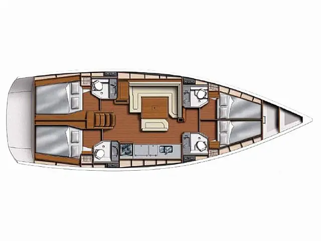 Sunsail 47 - [Layout image]