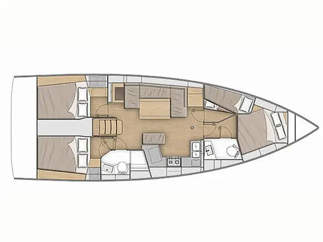 Oceanis 40.1 - [Layout image]