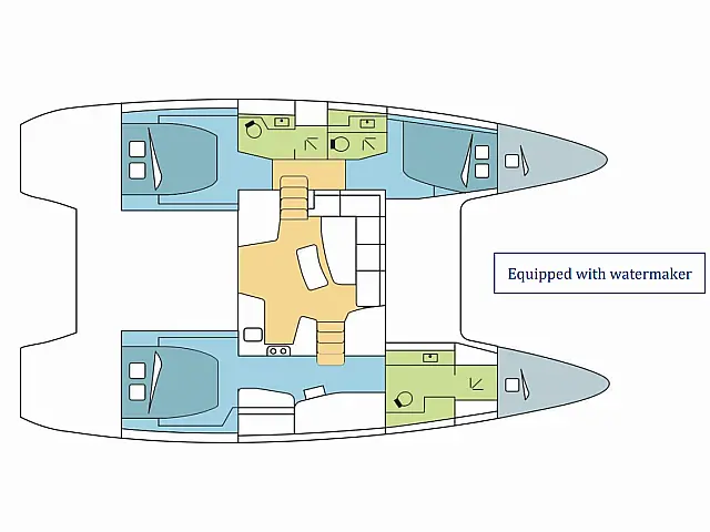 Lagoon 42 Owner version - [Layout image]