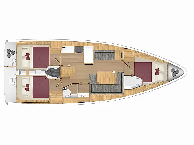 Bavaria C38 - [Layout image]